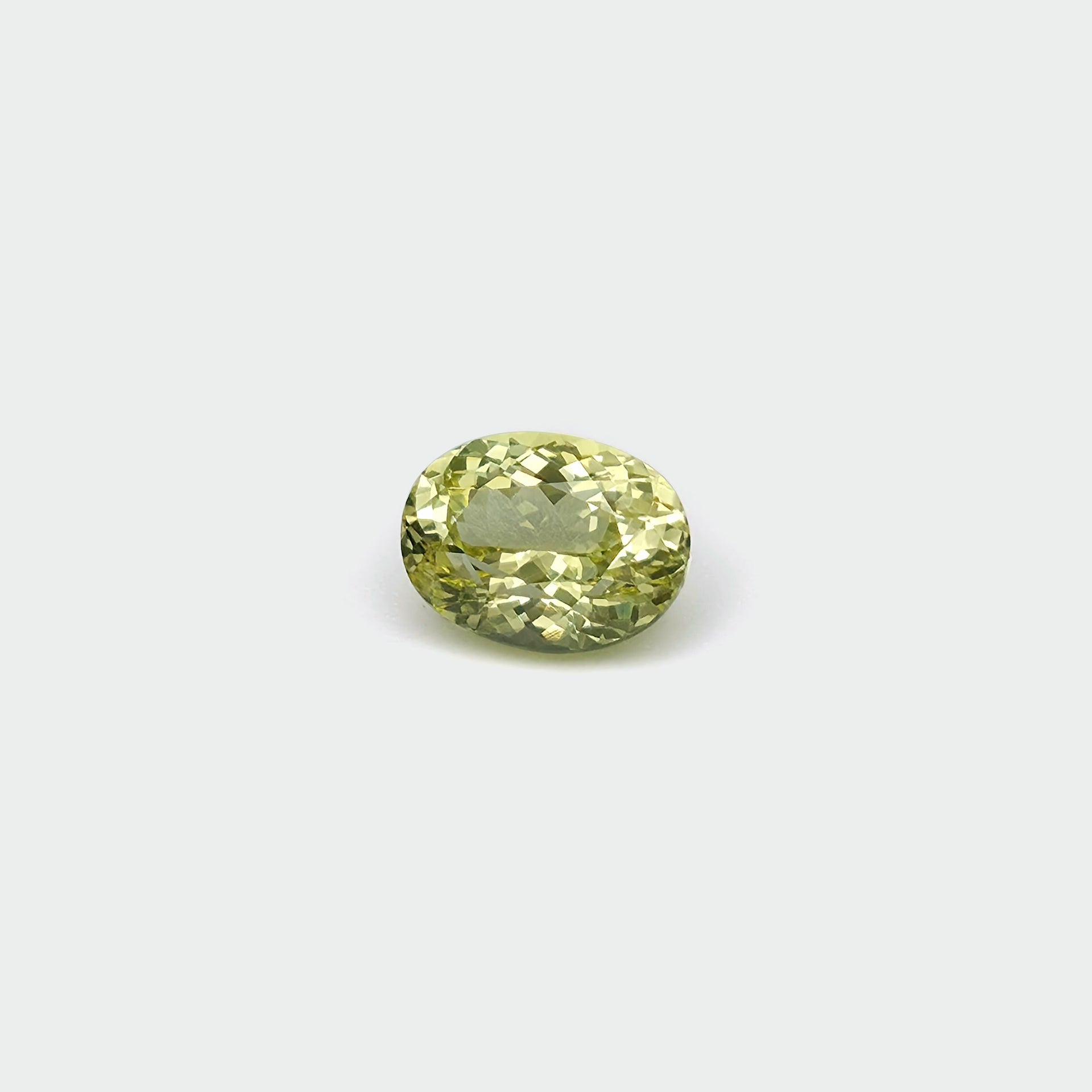 Chrysoberyl - Vivid Lemon Yellow, Oval, 2.50ct