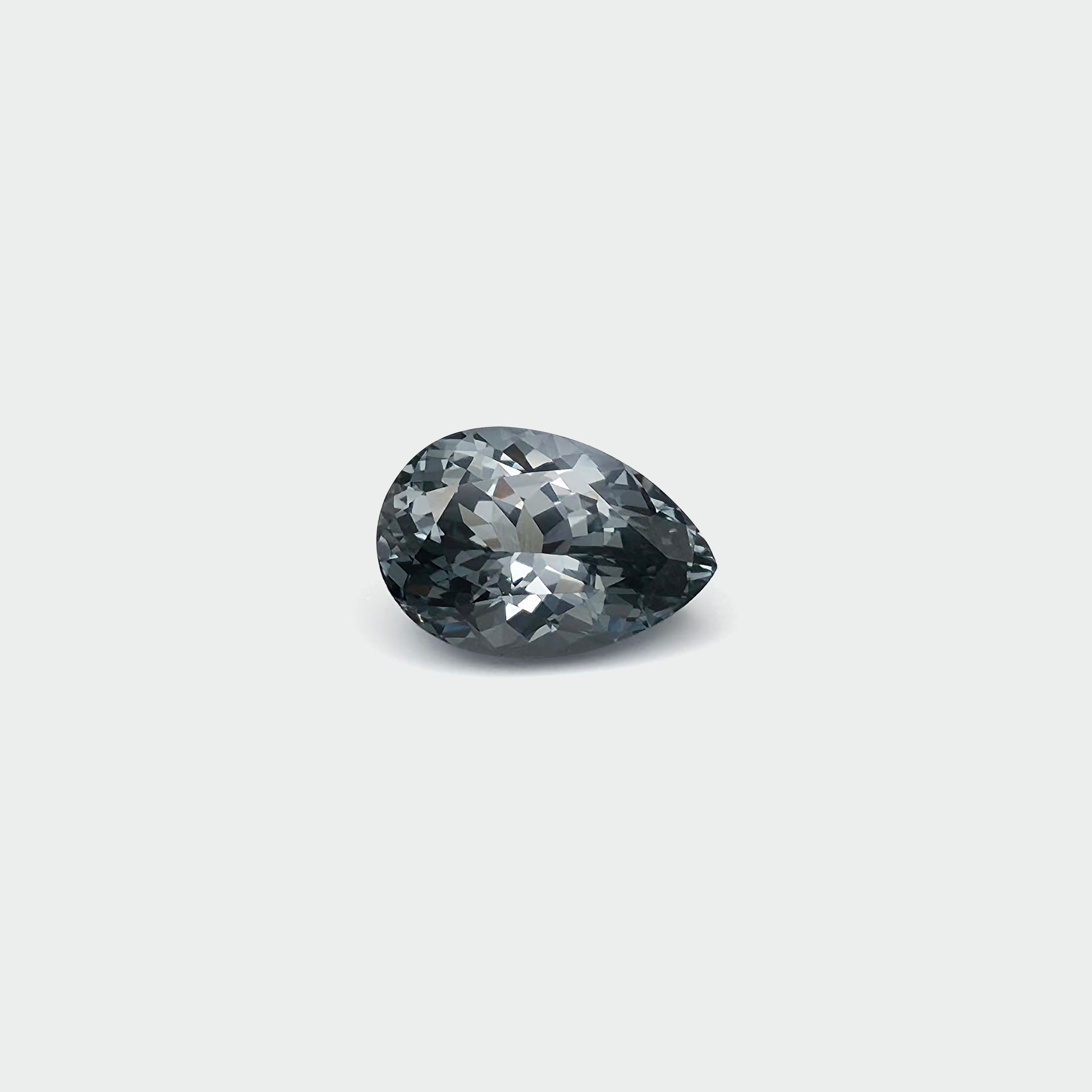 Spinel - Grey, Pear, 3.54ct