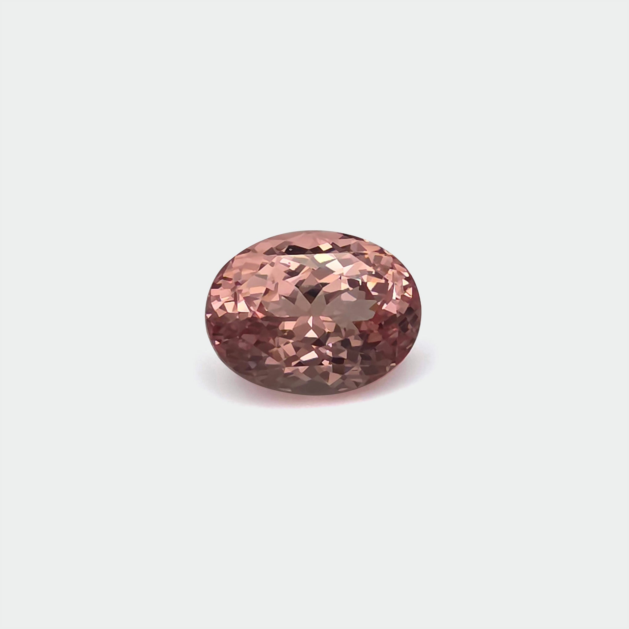 Malaya Garnet - Peach, Oval, 5.45ct