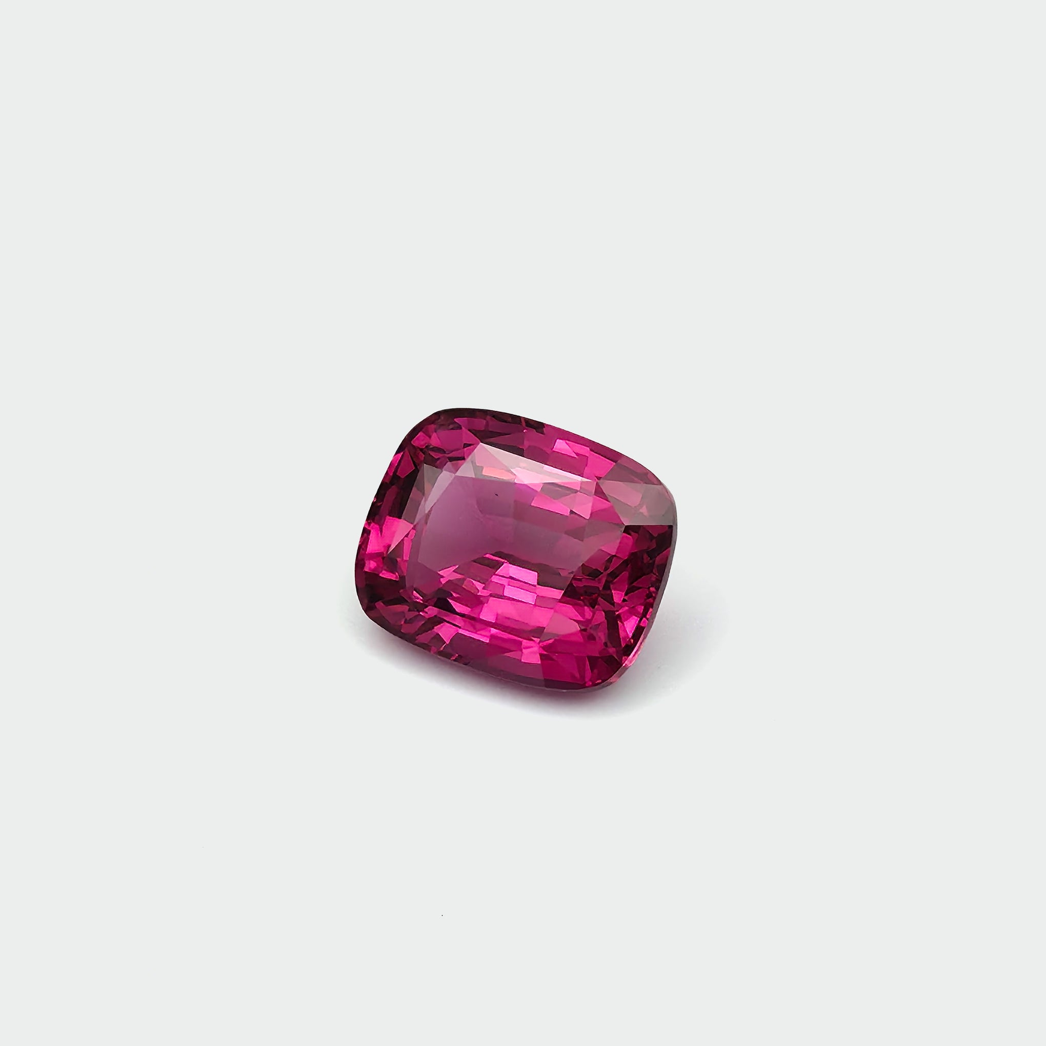 Mahenge Spinel - Neon Red Pink, Cushion, 6.44ct