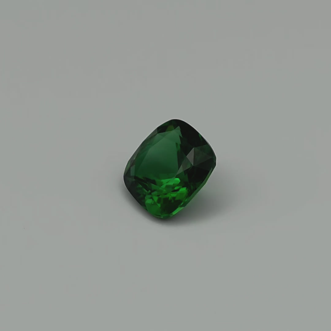 Chrome Tourmaline - Pure Vivid Green, Cushion, 4.66ct