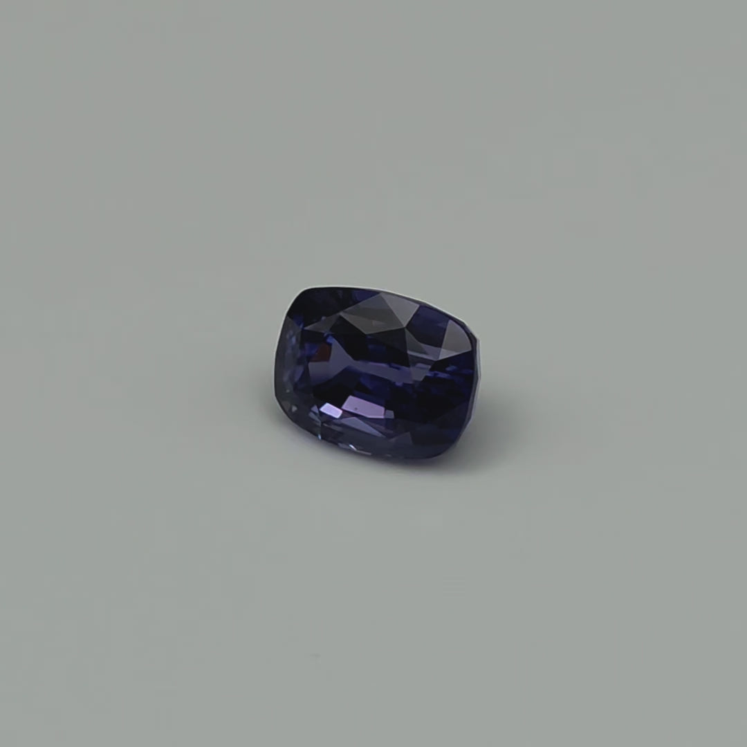 Spinel - Color Change Blue to Violet, Cushion, 4.74ct