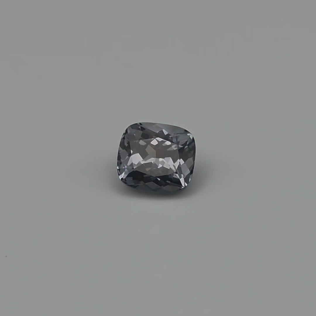 Spinel - Light Grey, Cushion, 2.00ct