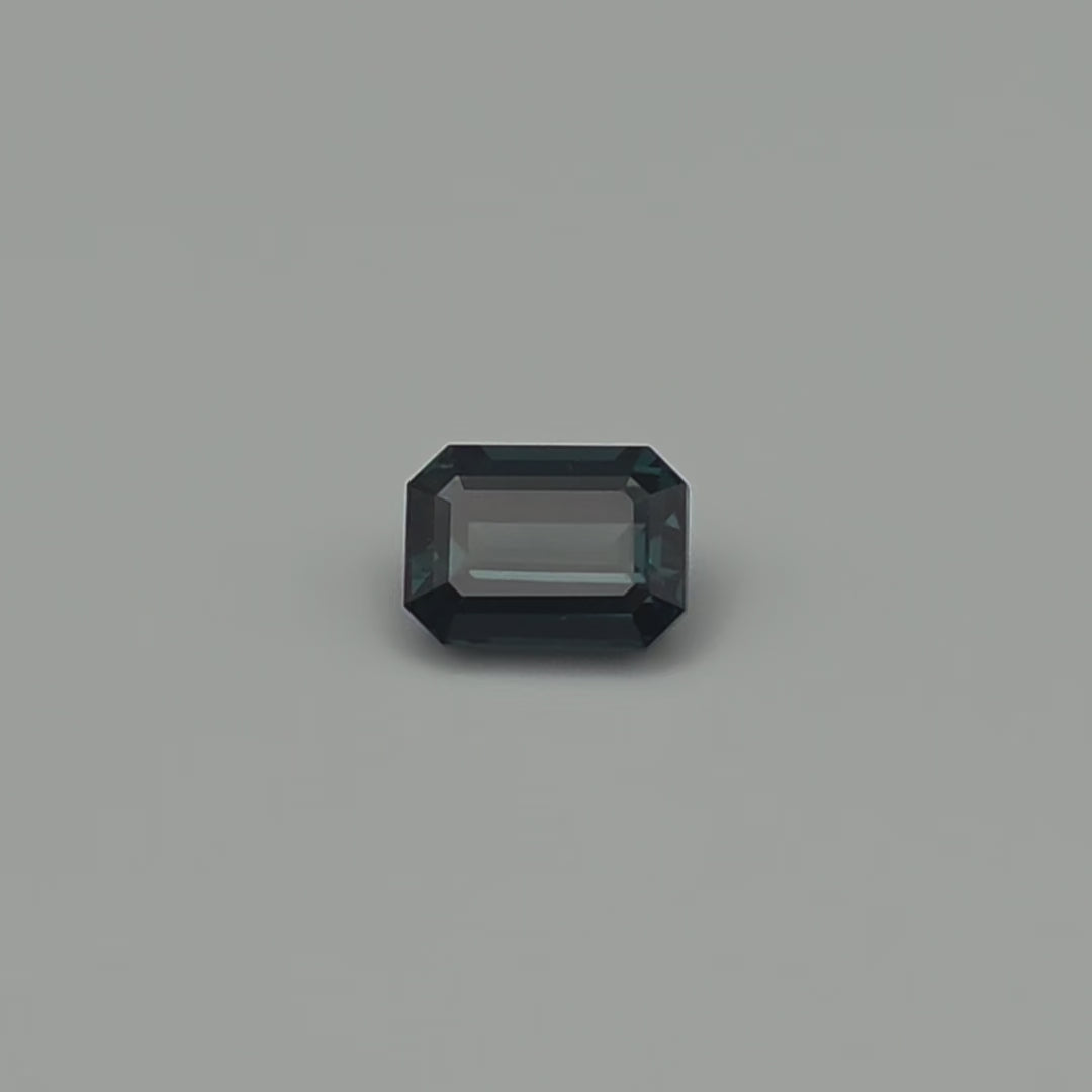 Spinel - Grey Green, Emerald Cut, 1.63ct
