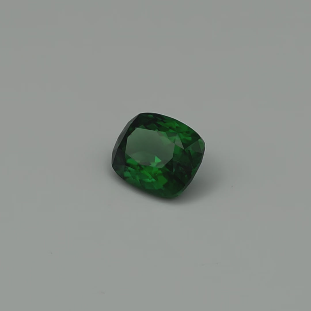 Chrome Tourmaline - Pure Rich Green, Cushion, 4.23ct