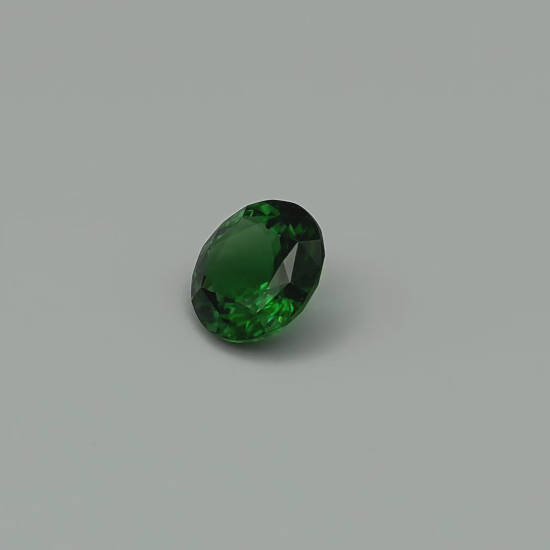 Chrome Tourmaline - Pure Vivid Green, Cushion, 3.84ct